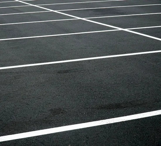 New Asphalt Car Park Complete With Painted Lines
