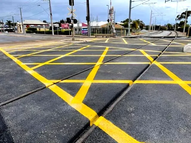 Asphalt on Rail Crossing at Brighton Rd Hove