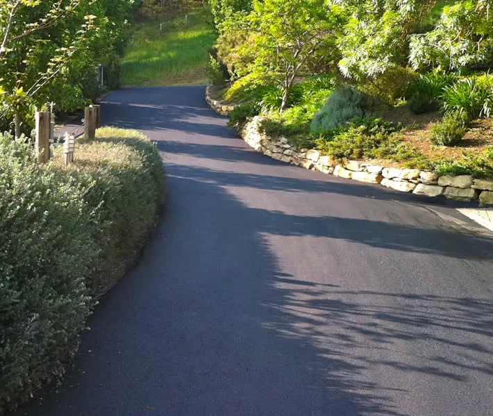 Residential Curving Driveway Asphalt